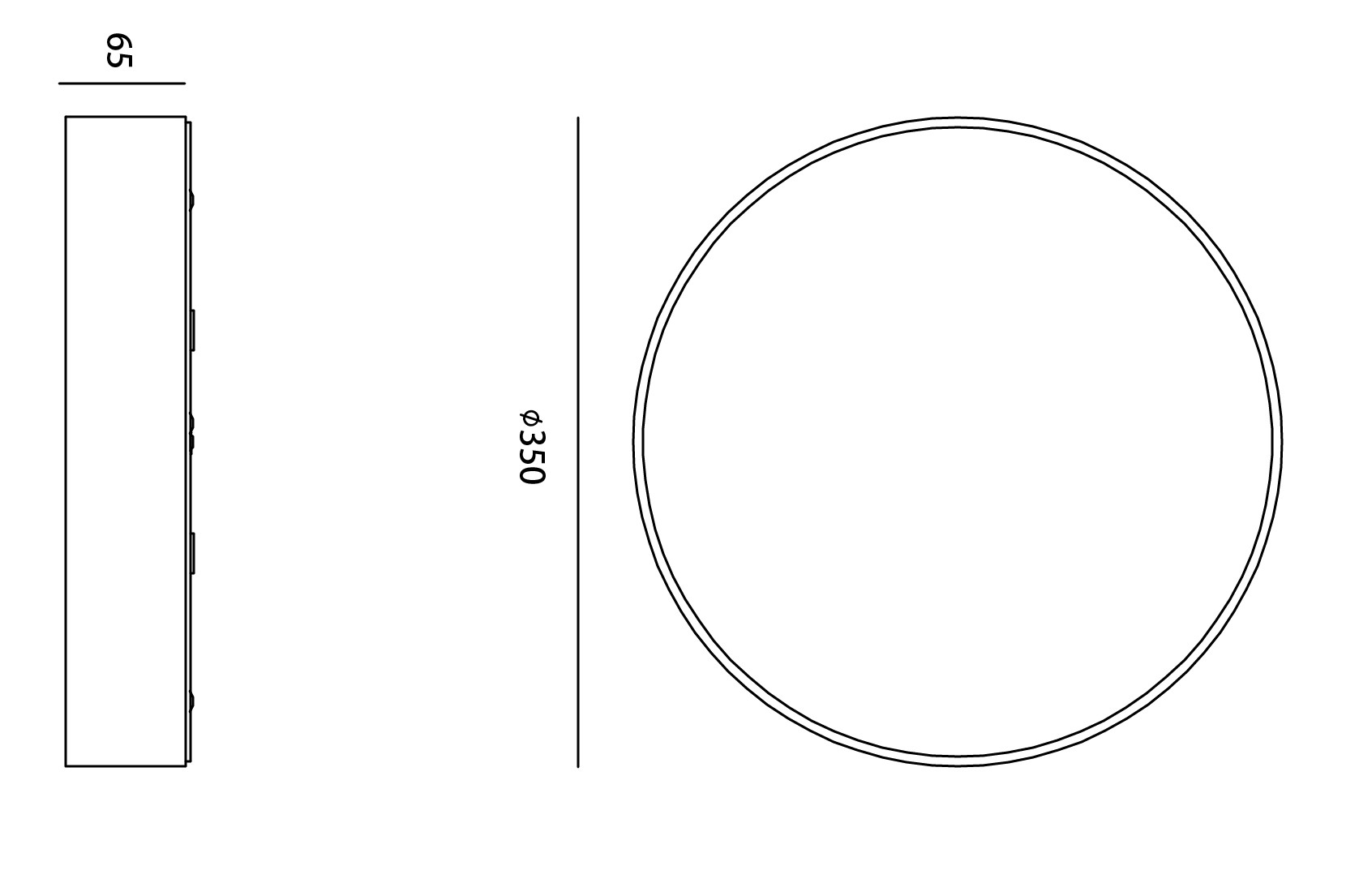 Eclipse 350mm Line Drawing